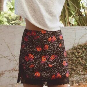 Urban Outfitters UO Lacy Slip Mini Skirt Lace